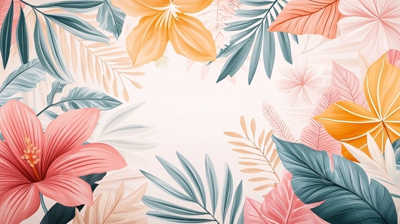 高清大图下载【趣麦麦图】花卉与叶子高清图片