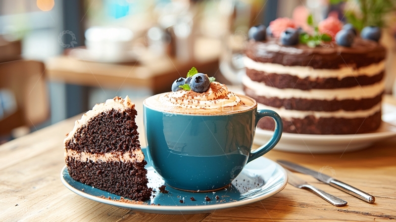 高清大图下载【趣麦麦图】蛋糕咖啡高清图片
