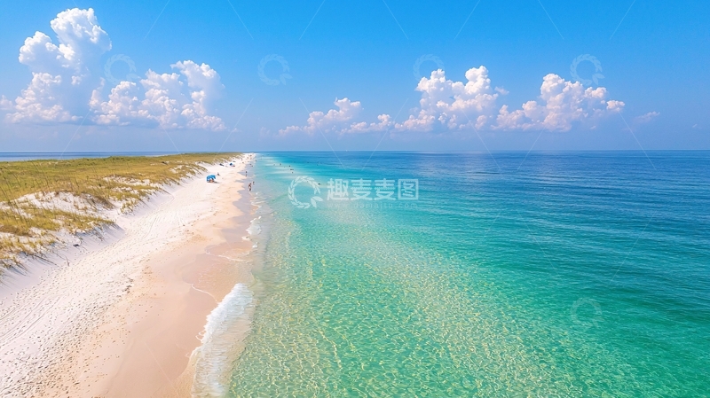 高清大图下载【趣麦麦图】海岸线绵延高清图片