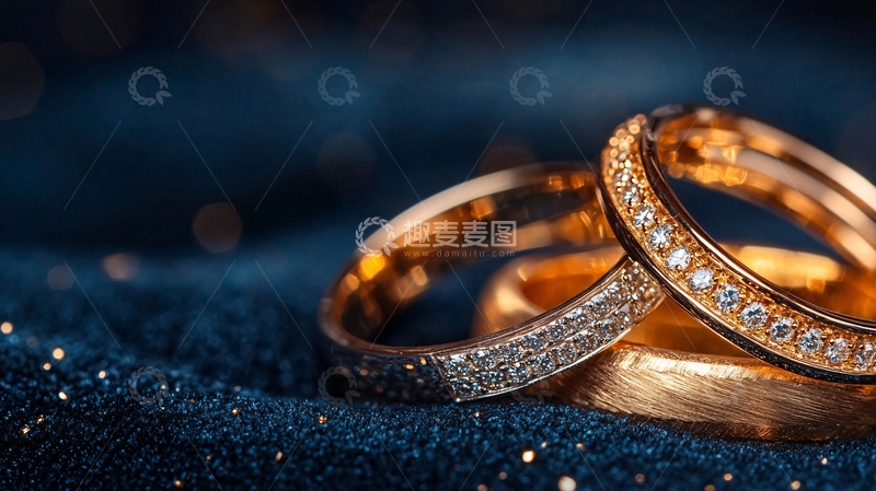 高清大图下载【趣麦麦图】精致的结婚戒指