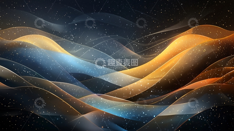 高清大图下载【趣麦麦图】抽象光线流动背景