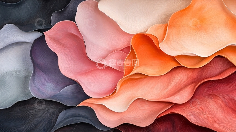 高清大图下载【趣麦麦图】抽象色彩流动渐变艺术