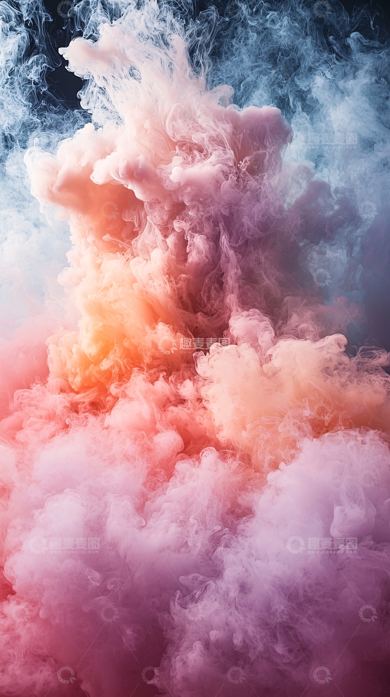 高清大图下载【趣麦麦图】彩色烟雾爆炸效果