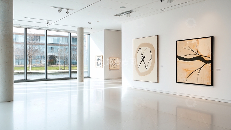 高清大图下载【趣麦麦图】明亮现代的艺术画廊