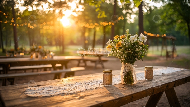 高清大图下载【趣麦麦图】乡村田园风户外宴会