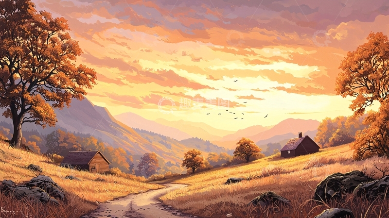 高清大图下载【趣麦麦图】秋日田园风光87