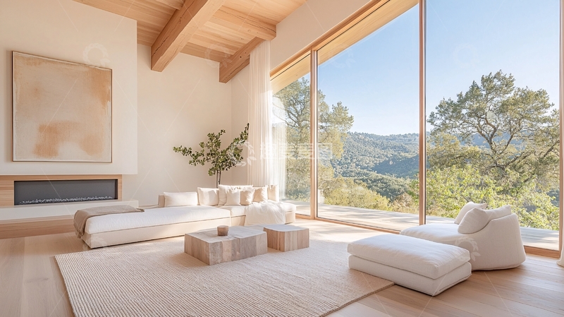 高清大图下载【趣麦麦图】明亮简约客厅