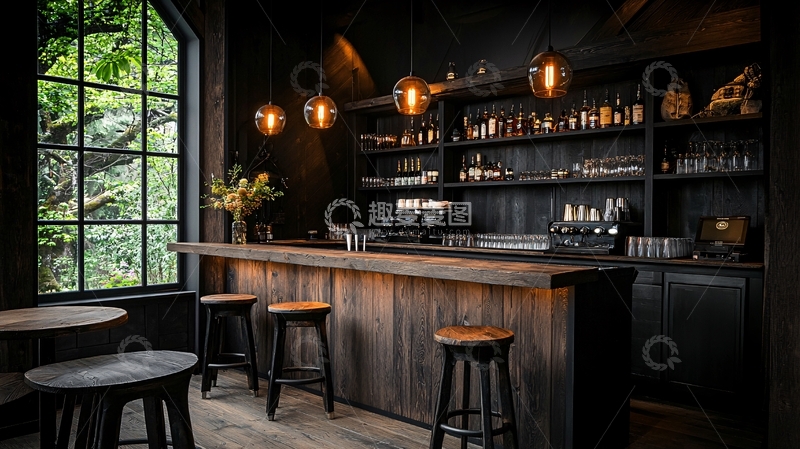 高清大图下载【趣麦麦图】昏暗的酒吧高清图片