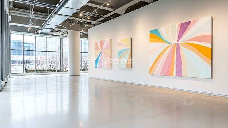 高清大图下载【趣麦麦图】现代艺术画廊空间