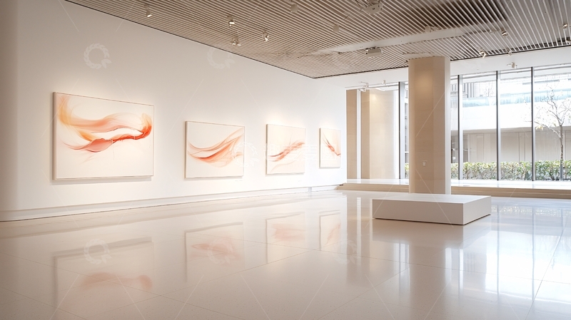 高清大图下载【趣麦麦图】极简艺术画廊空间