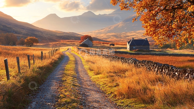 高清大图下载【趣麦麦图】秋日乡村风景如画