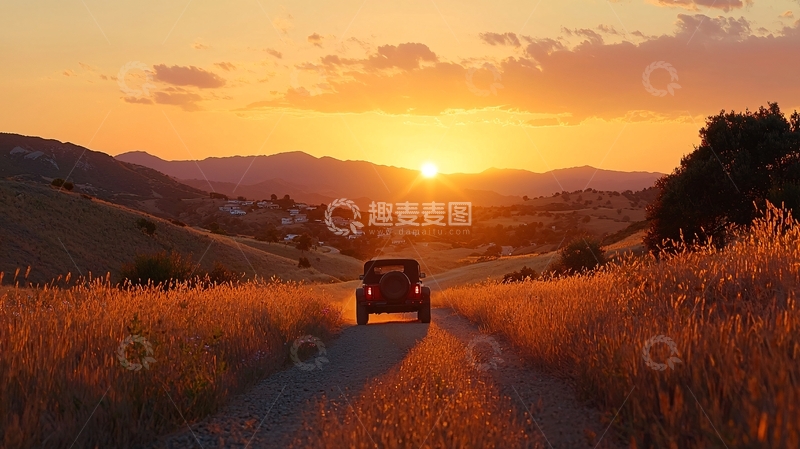 高清大图下载【趣麦麦图】日落时分高清图片