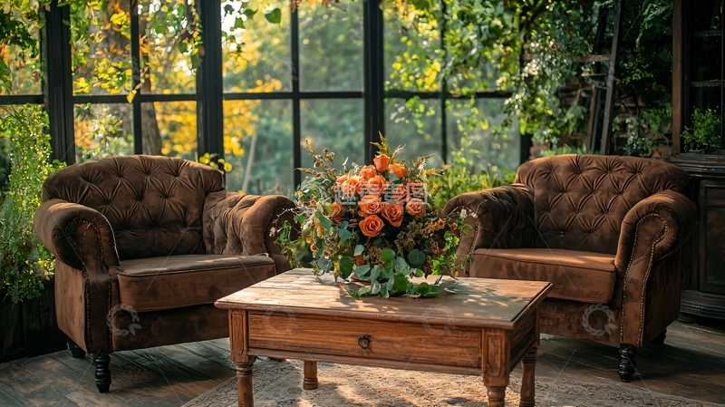 高清大图下载【趣麦麦图】舒适的室内休息区