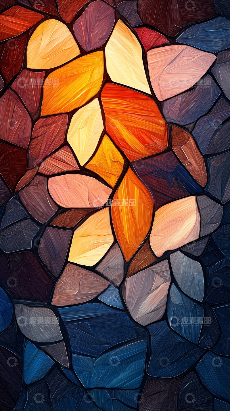 高清大图下载【趣麦麦图】彩色拼接图案