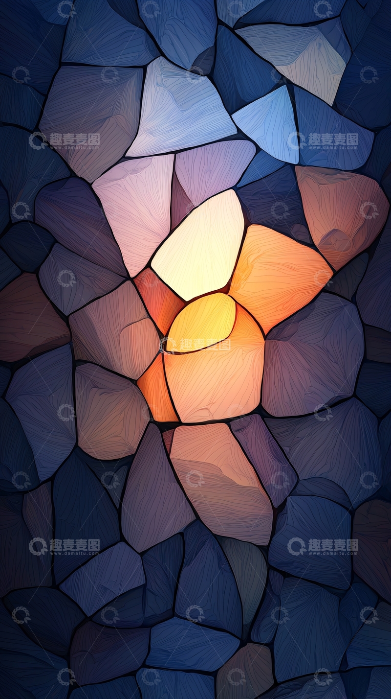 高清大图下载【趣麦麦图】抽象几何拼接图案