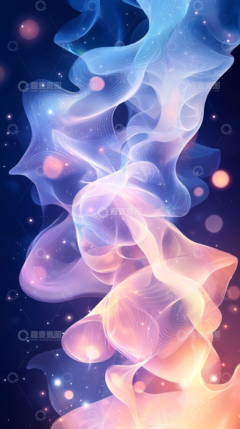 高清大图下载【趣麦麦图】色彩绚丽的烟雾