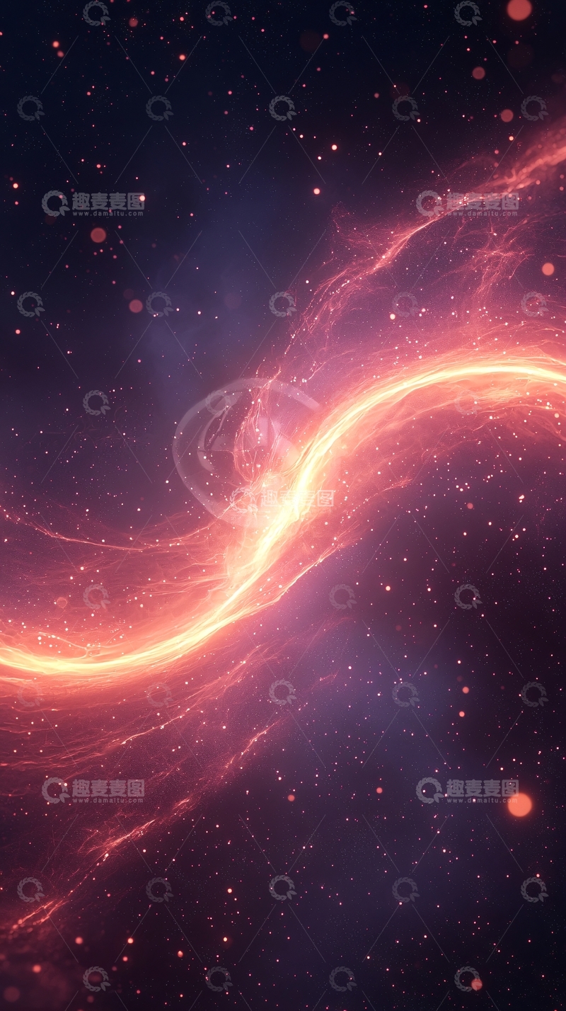 高清大图下载【趣麦麦图】星云光芒中的球体