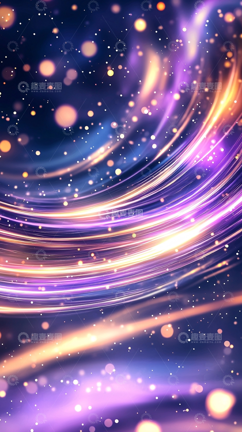 高清大图下载【趣麦麦图】梦幻星空背景光效