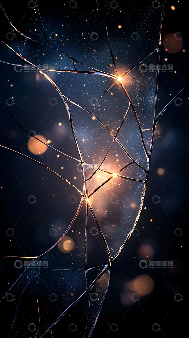 高清大图下载【趣麦麦图】破碎的玻璃高清图片