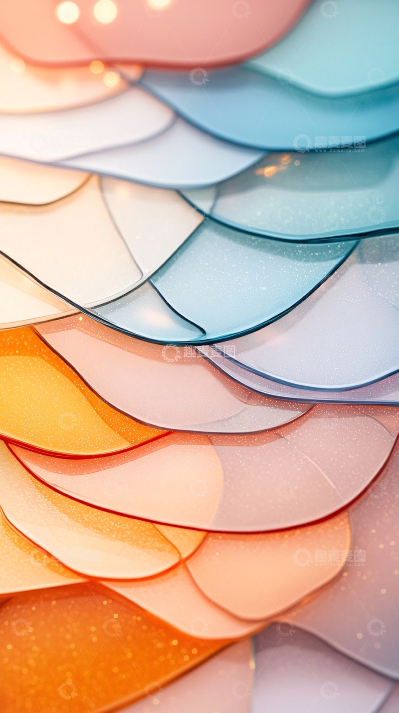 高清大图下载【趣麦麦图】渐变色波浪纹理背景