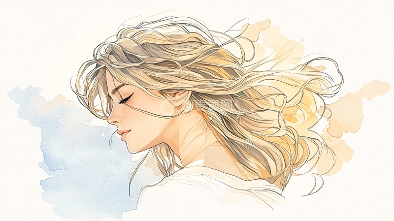 高清大图下载【趣麦麦图】金发女子高清图片