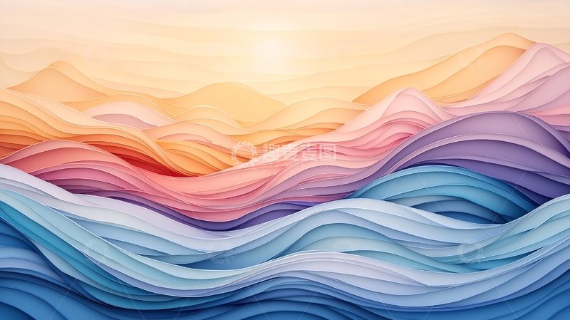 高清大图下载【趣麦麦图】抽象彩色流体背景