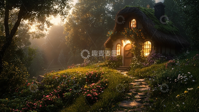 高清大图下载【趣麦麦图】童话小屋高清图片
