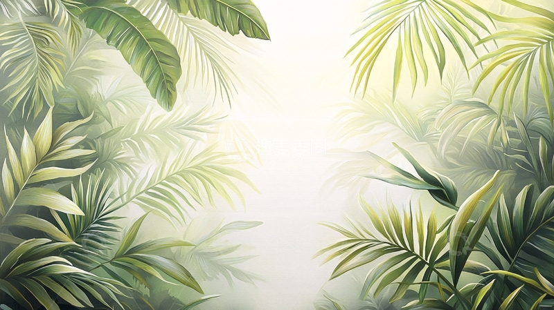 高清大图下载【趣麦麦图】绿意盎然的热带雨林景观