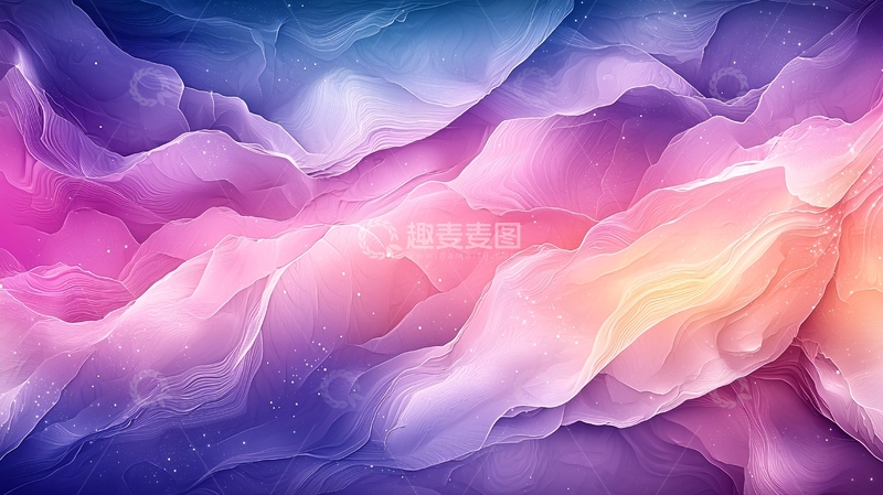 高清大图下载【趣麦麦图】抽象水彩渐变云朵背景