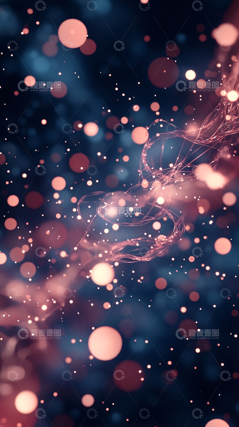 高清大图下载【趣麦麦图】模糊光点高清图片