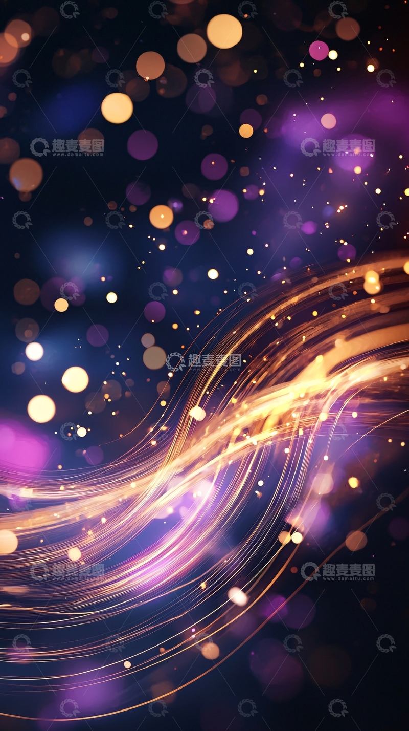 高清大图下载【趣麦麦图】梦幻光晕背景3