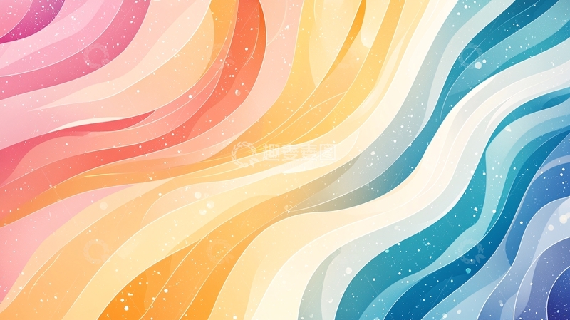 高清大图下载【趣麦麦图】彩色水彩渐变背景