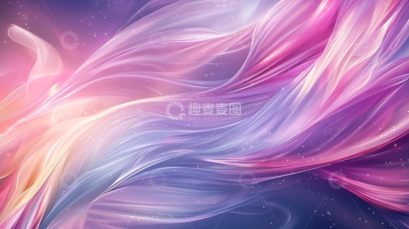 高清大图下载【趣麦麦图】抽象渐变粉紫光线