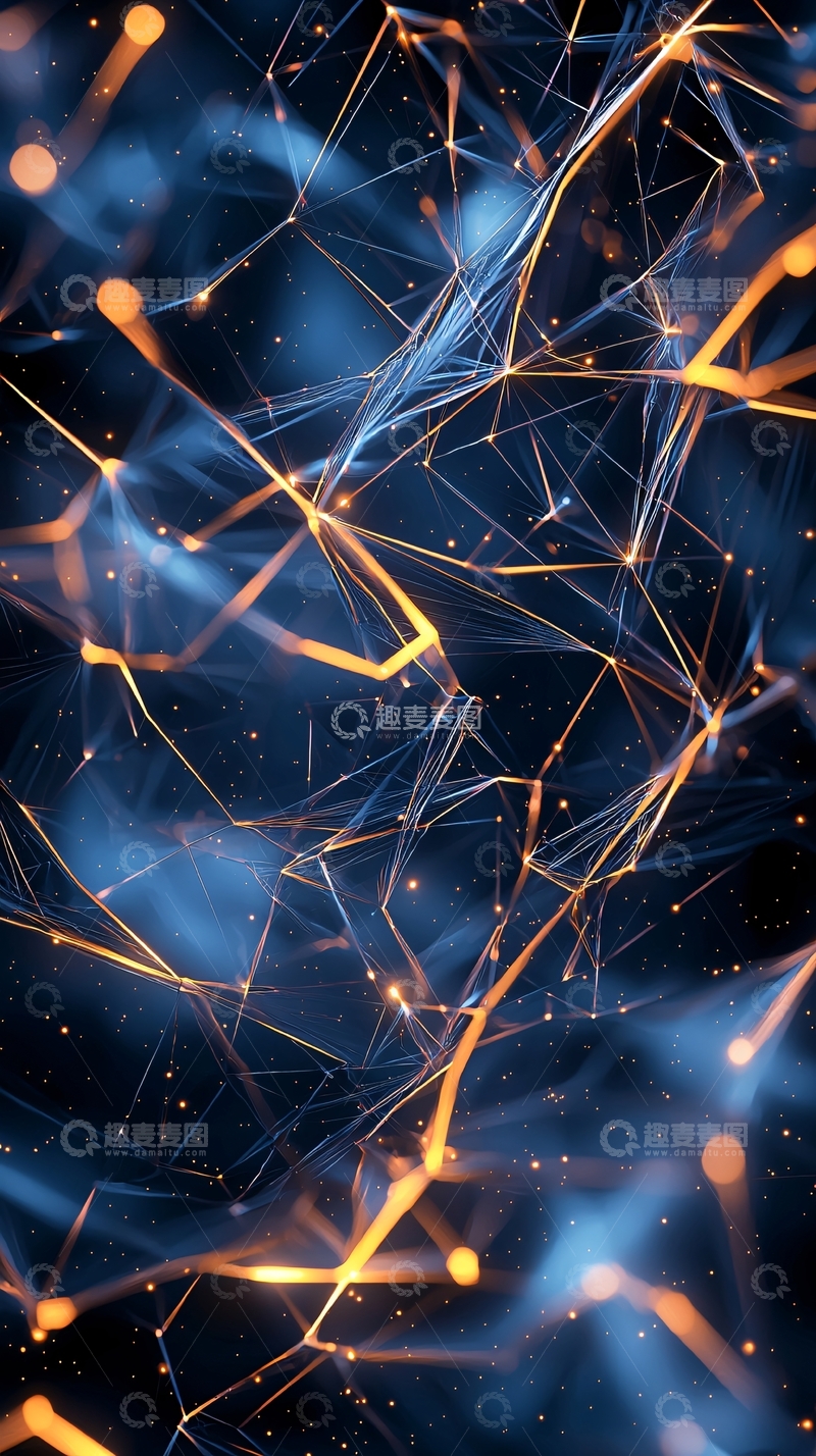 高清大图下载【趣麦麦图】未来科技感连接网络