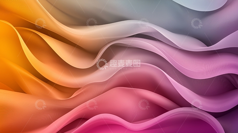 高清大图下载【趣麦麦图】彩色流动丝绸纹理