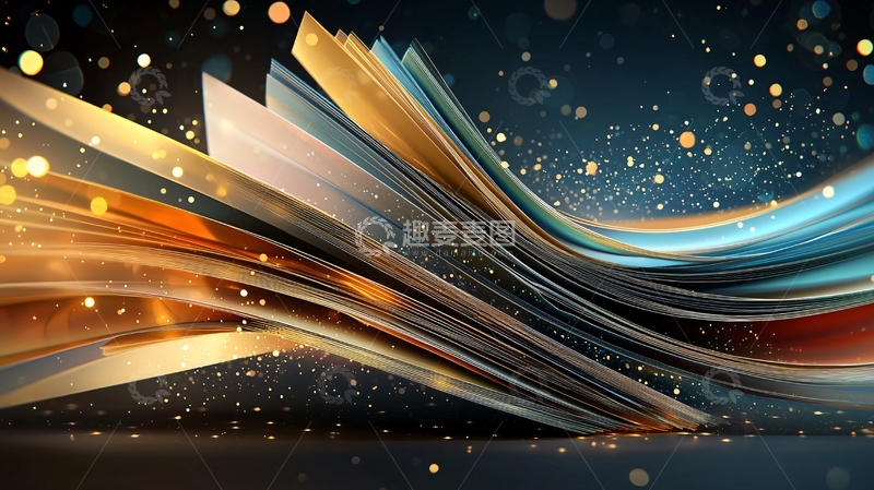 高清大图下载【趣麦麦图】抽象光线流动