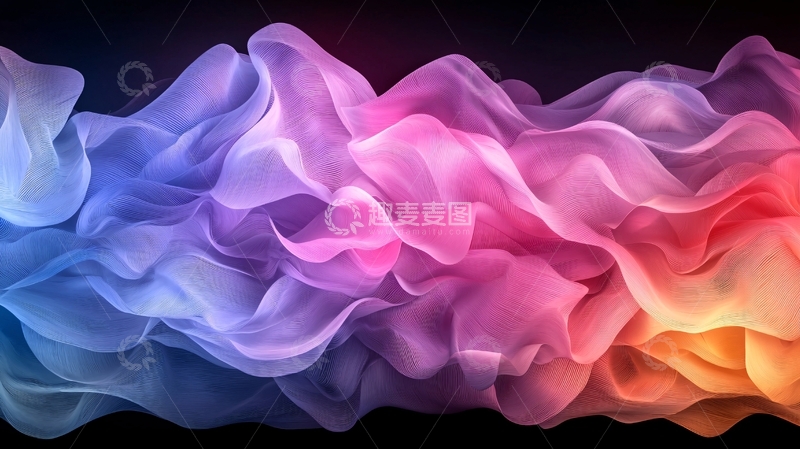 高清大图下载【趣麦麦图】抽象彩色烟雾效果