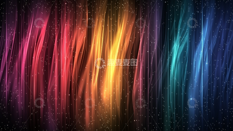 高清大图下载【趣麦麦图】彩色光线抽象背景