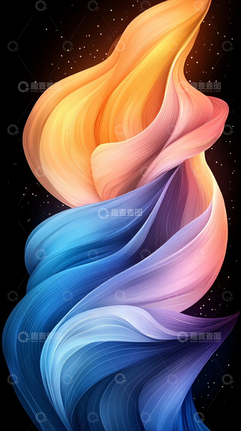 高清大图下载【趣麦麦图】抽象艺术渐变色背景