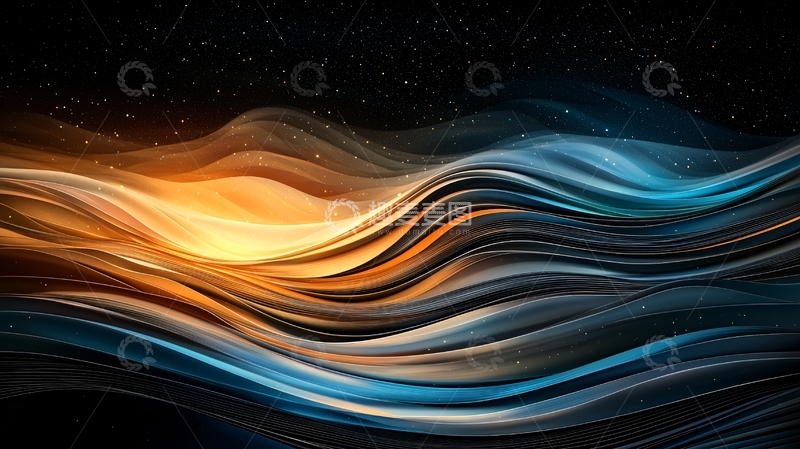 高清大图下载【趣麦麦图】抽象光影流动背景