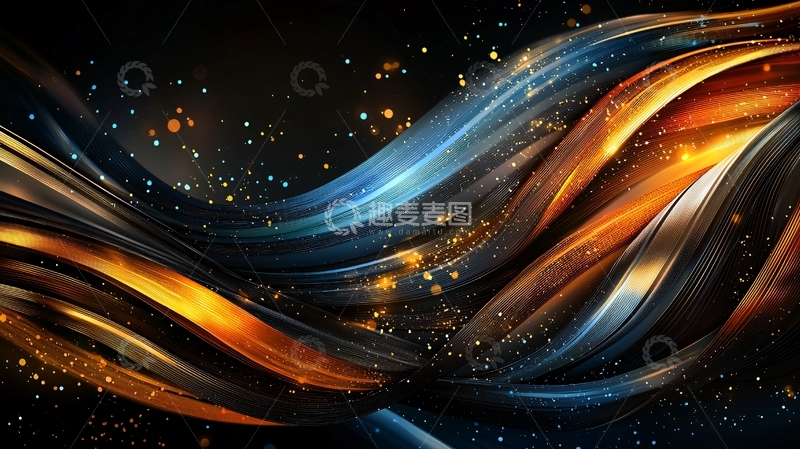 高清大图下载【趣麦麦图】抽象波浪高清图片