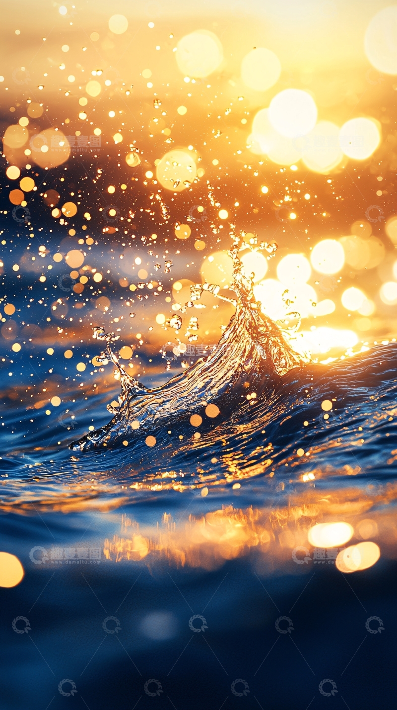 高清大图下载【趣麦麦图】海面波光粼粼