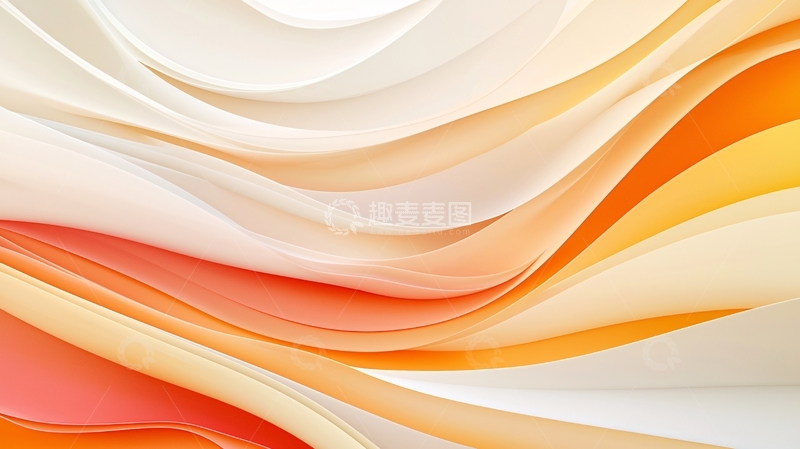 高清大图下载【趣麦麦图】柔和曲线抽象背景
