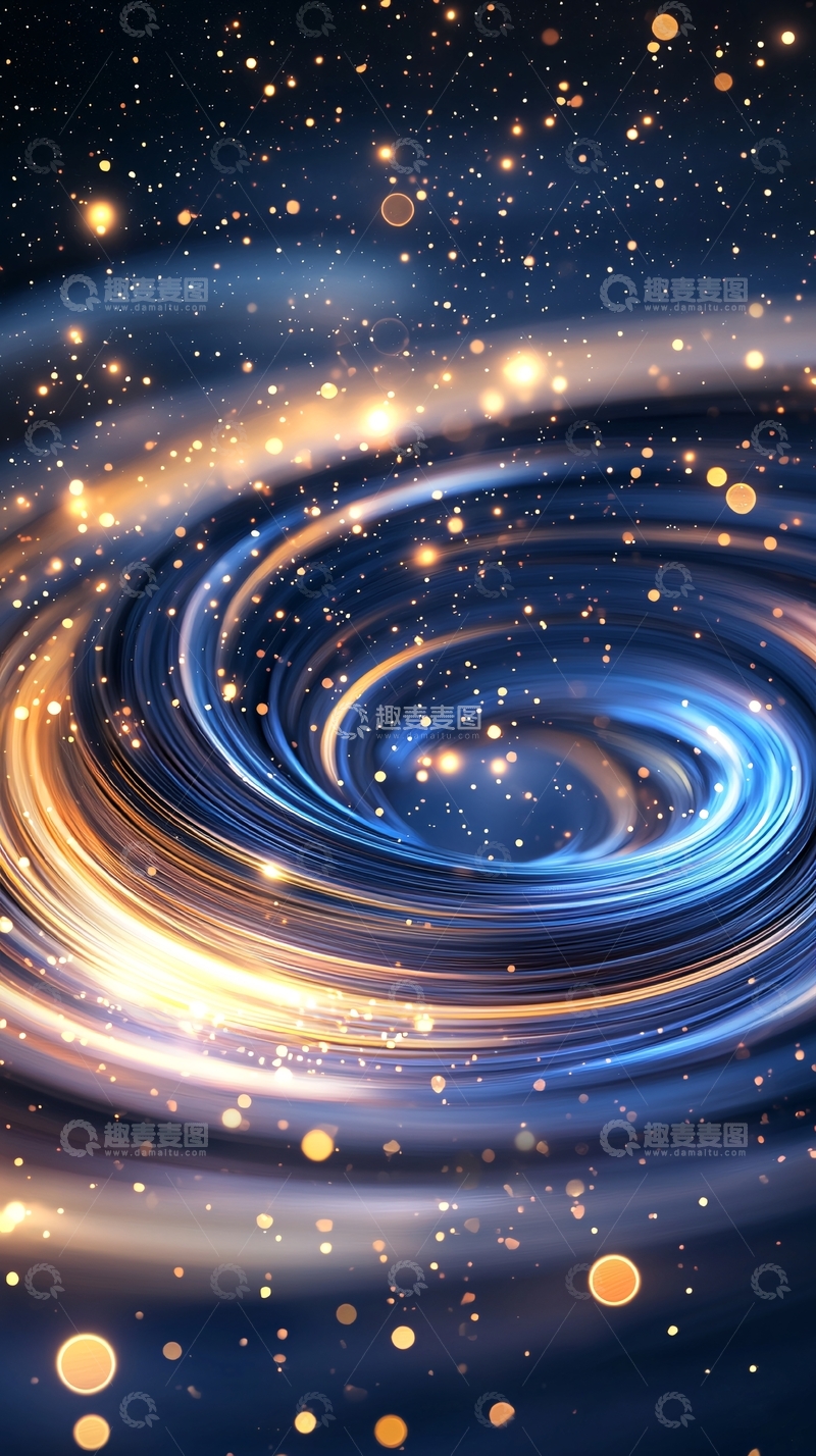 高清大图下载【趣麦麦图】星云漩涡蓝色光晕