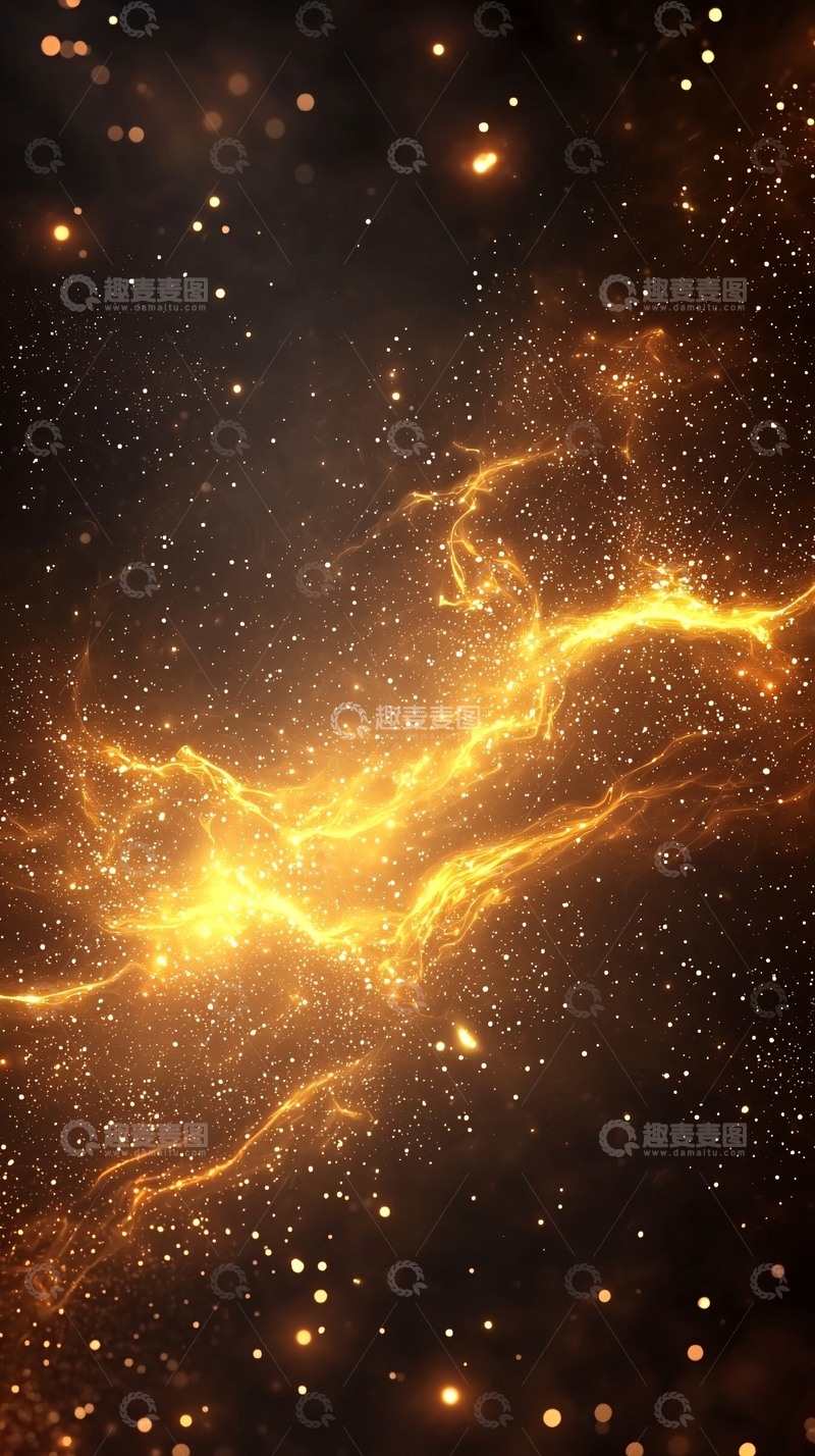 高清大图下载【趣麦麦图】金色星云高清图片