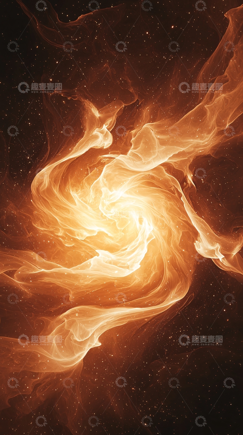 高清大图下载【趣麦麦图】绚丽星云漩涡光芒四射