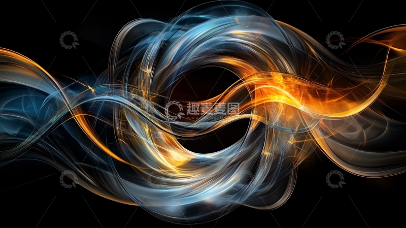 高清大图下载【趣麦麦图】光线交织的抽象图案