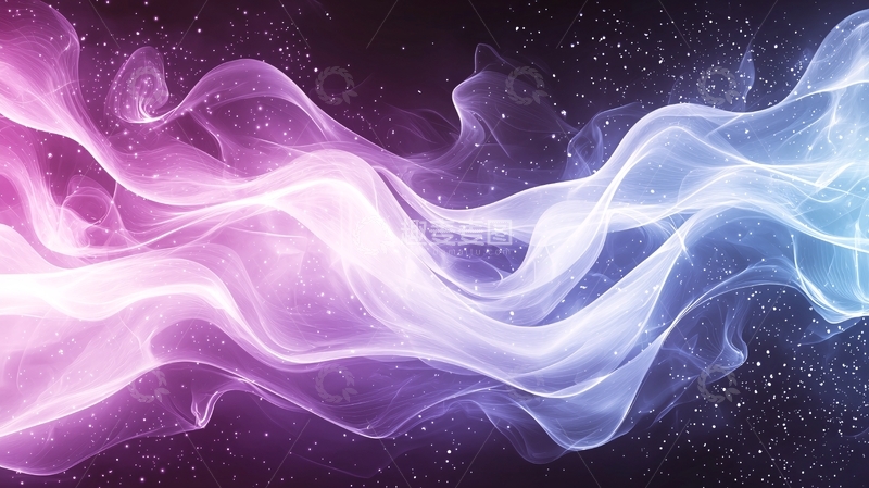 高清大图下载【趣麦麦图】紫色蓝色烟雾流动