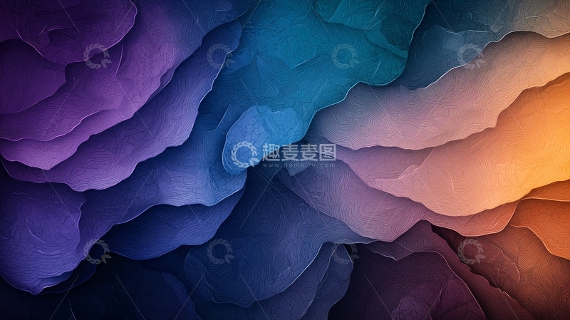 高清大图下载【趣麦麦图】水彩云彩渐变背景