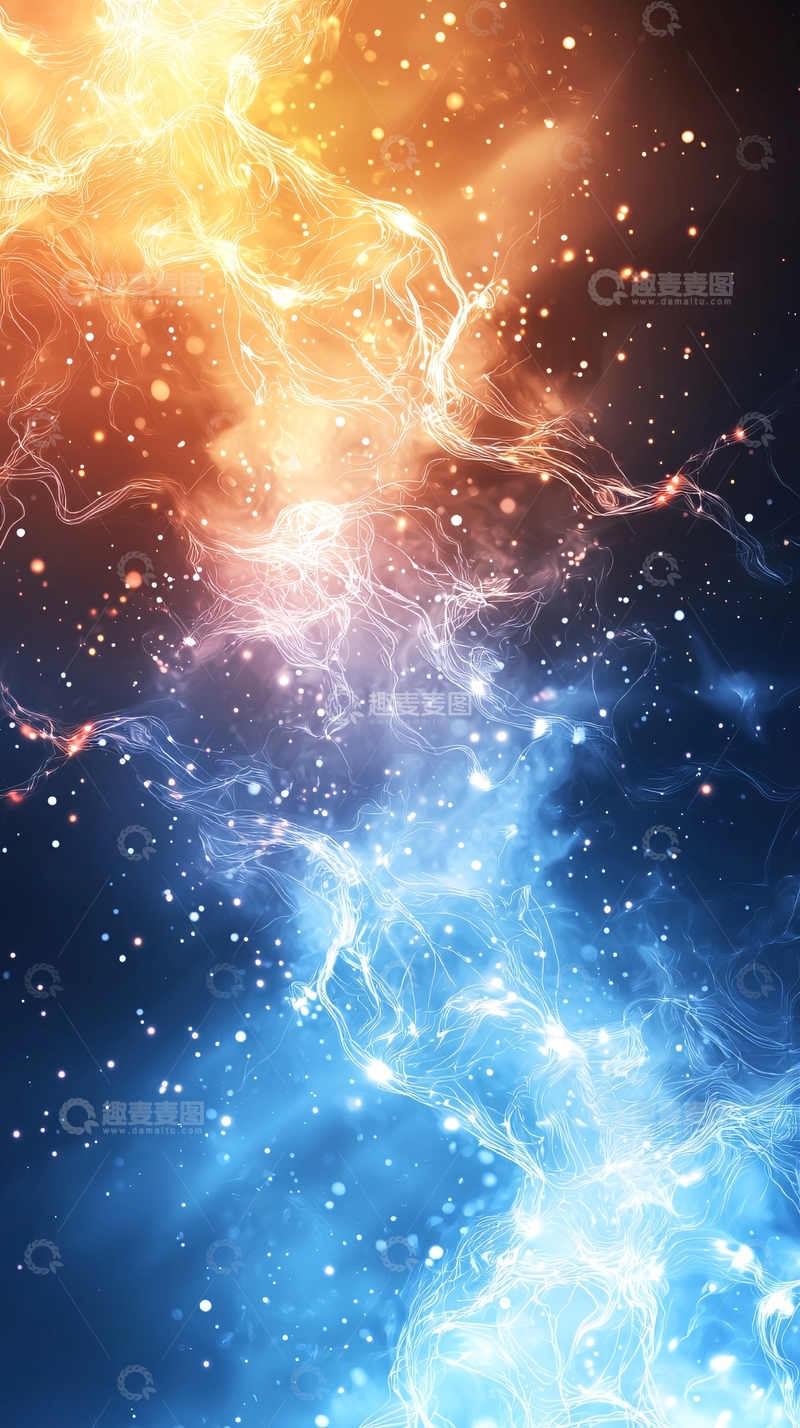 高清大图下载【趣麦麦图】宇宙星云的火焰与冰霜